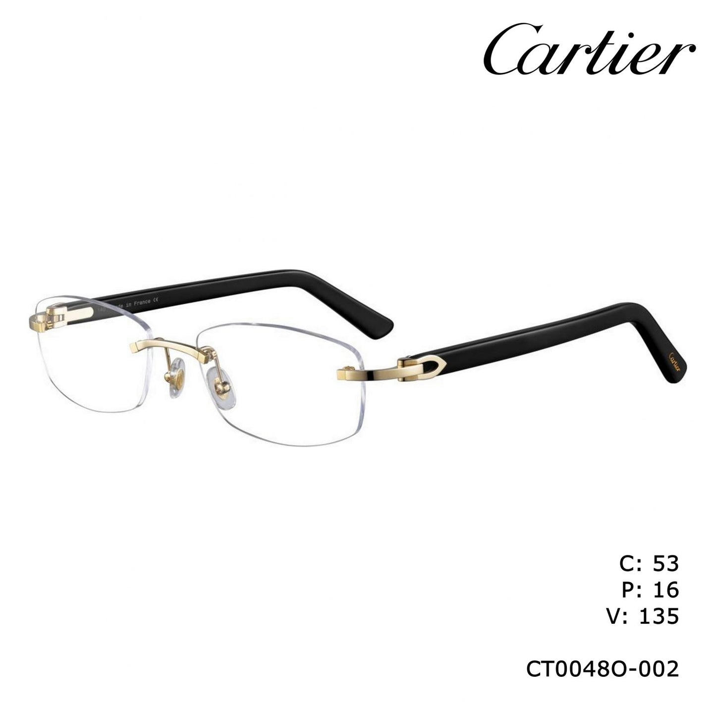 Cartier CT0048o-002 53mm