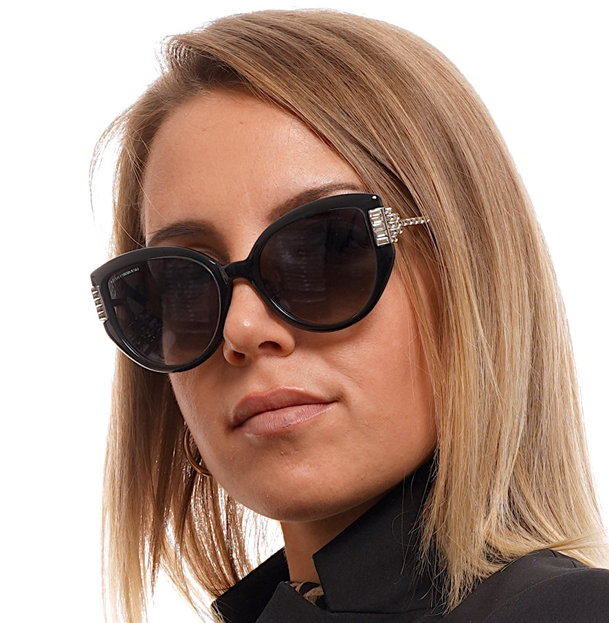 Swarovski SK0272-P-H-01B-54 54mm Sunglasses