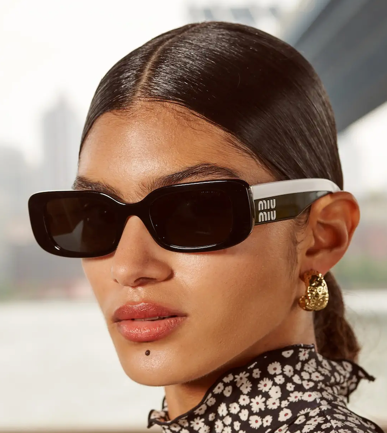 Miu Miu MU08YS-1AB5S0-51 Sunglasses – Violet Luxe Shop